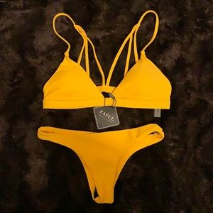 Yellow bikini set